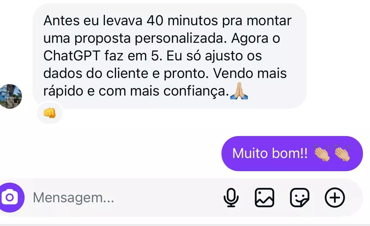 proposta personalizada em 5 minutos