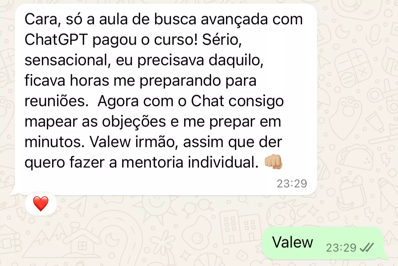 só a aula de busca avançada pagou o curso