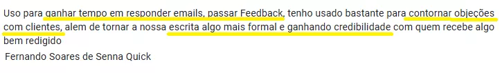 Fernando — contornar objeções, mais credibilidade
